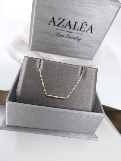 Gold Bar Necklace