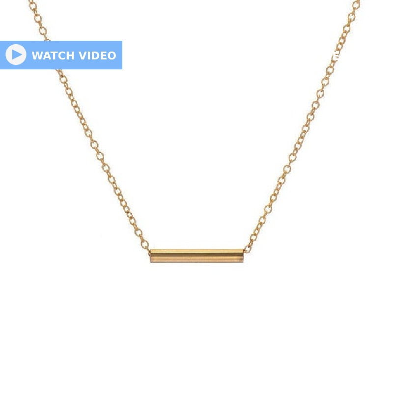 Gold Bar Necklace