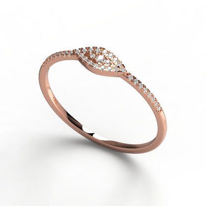 Diamond Evil Eye Ring