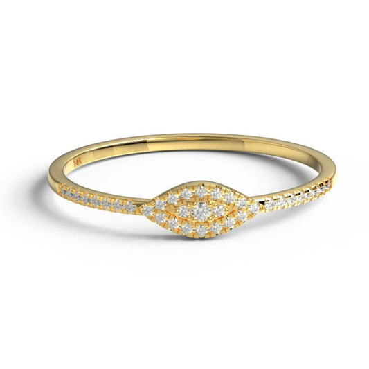 Diamond Evil Eye Ring