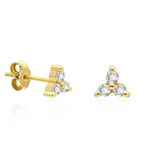 Tria Diamond Studs Earrings