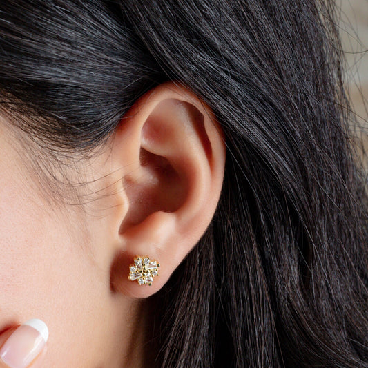 Baguette Diamond Studs / 14k Baguette Diamond Stud Earrings / Diamond Stud Earrings / Birthday Gift / Bridal Gift / Graduation Gift