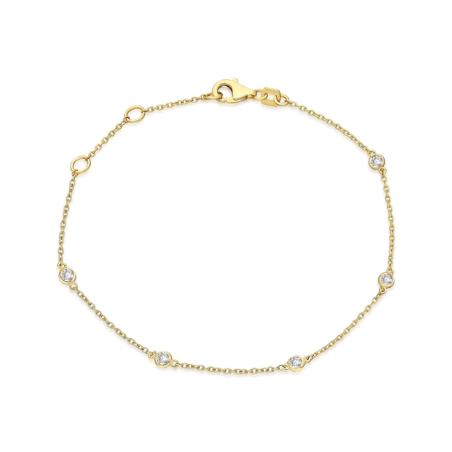 Diamond By the Yard Station Bracelet