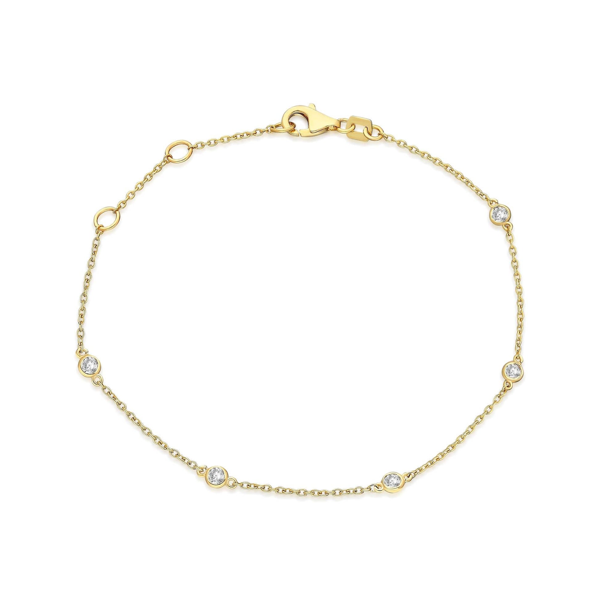 Diamond By the Yard Station Bracelet