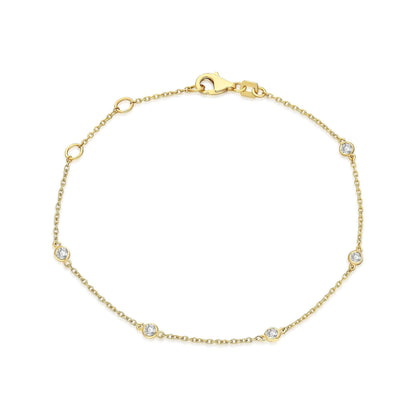 Diamond By the Yard Station Bracelet