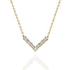 Baguette Diamond Chevron Necklace