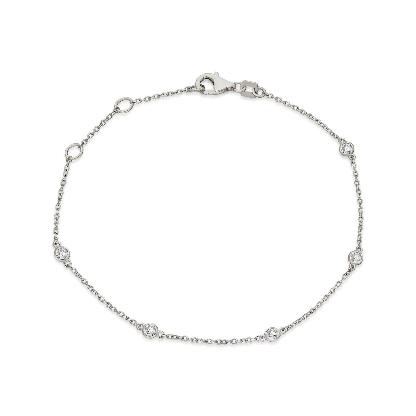 Diamond By the Yard Station Bracelet