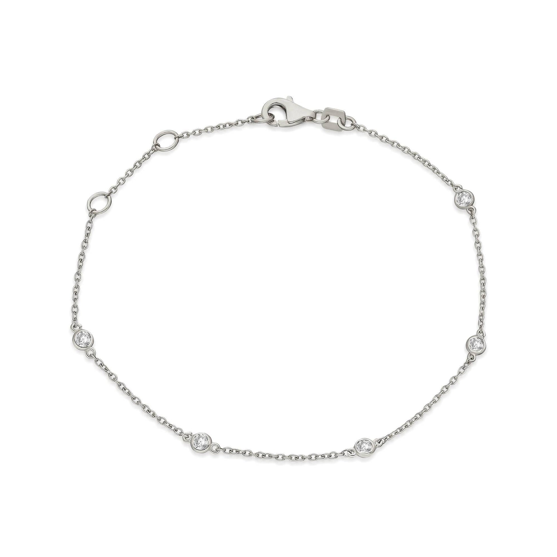 Diamond By the Yard Station Bracelet