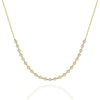 Diamond By the Yard Necklace / 14k Gold Diamond Station Necklace / Diamond Station Necklace / Graduation Gift / Anniversary Gift