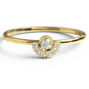 Round Diamond Stacking Ring / 14k Gold Bezel Round Diamond Wedding Band / Engagement Ring / Diamond Stacking Ring / Diamond Wedding Ring