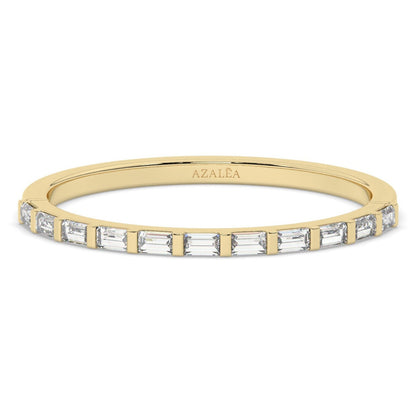 Baguette Diamond Half Eternity Ring