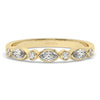 Diamond Eternity Band / 14k Gold Alternating Diamond Eternity Wedding Band / Bezel set wedding band / Diamond Stacking Ring / Birthday Gift
