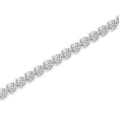 Three Prong Diamond Tennis Bracelet