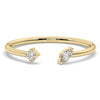 Diamond Cuff Ring / 14k Gold Diamond Cuff Band / Marquise and Round Diamond Cuff Ring / Diamond Wedding Ring / Diamond Stacking Ring