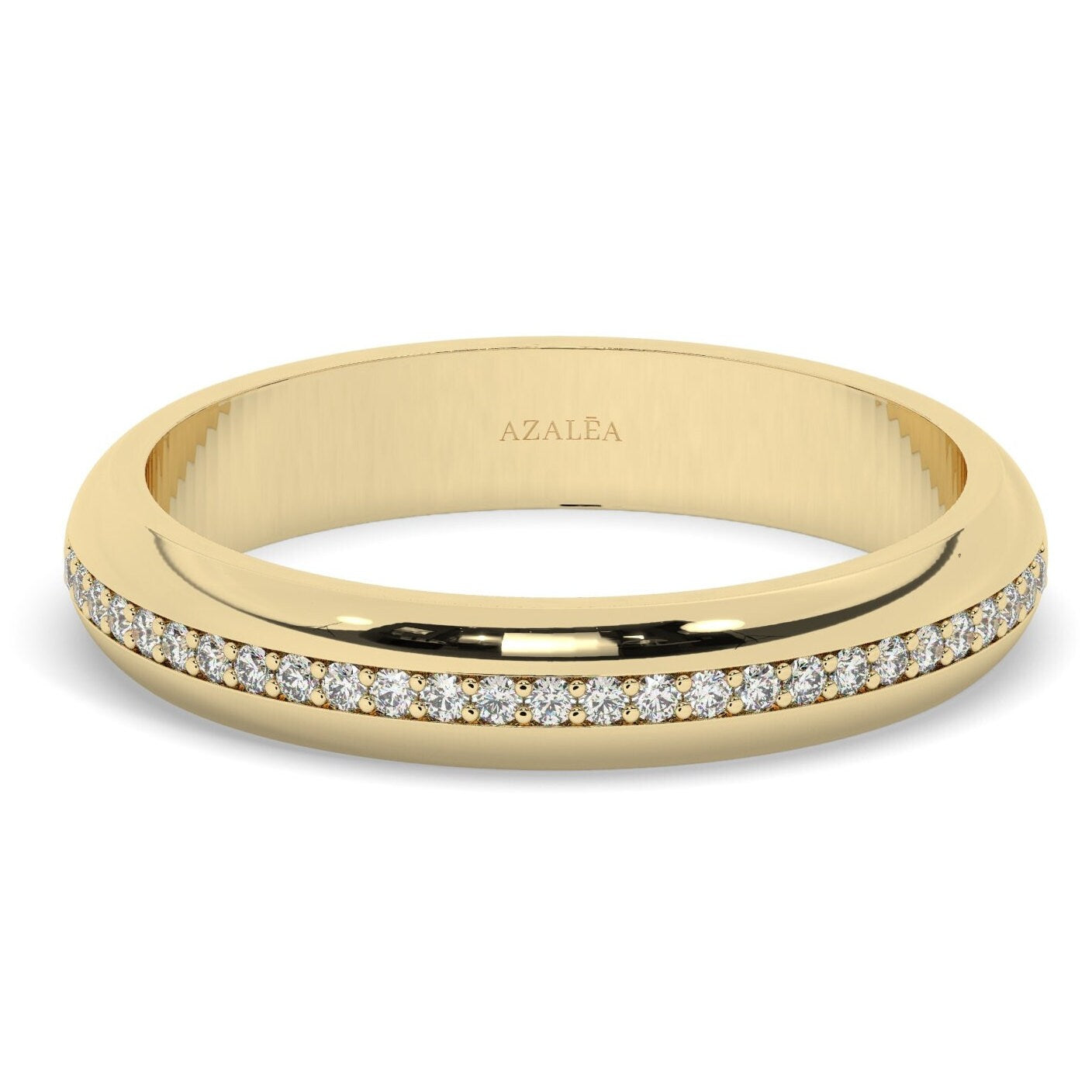 Diamond Wedding Band / 14k Gold Half Eternity Channel Set Diamond Wedding Ring / Diamond Anniversary Ring / Birthday Gift / Wedding Gift