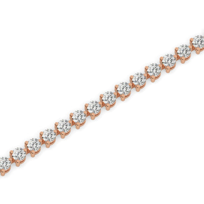 Three Prong Diamond Tennis Bracelet