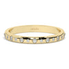 Diamond Eternity Wedding Band / 14k Gold Engraved Diamond Stacking Ring / Engraved Round Diamond Stackable Ring / Anniversary Gift Ideas