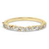 Diamond Wedding Band / 14k Marquise and Round Diamond Wedding Ring / Wedding Band / Stacking Ring / Diamond Bridal Gift Ideas