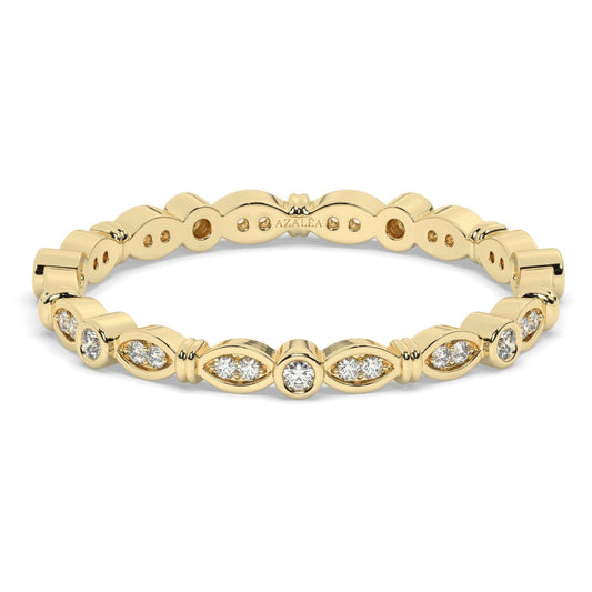 Floating Diamond Eternity Band