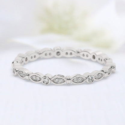 Floating Diamond Eternity Band