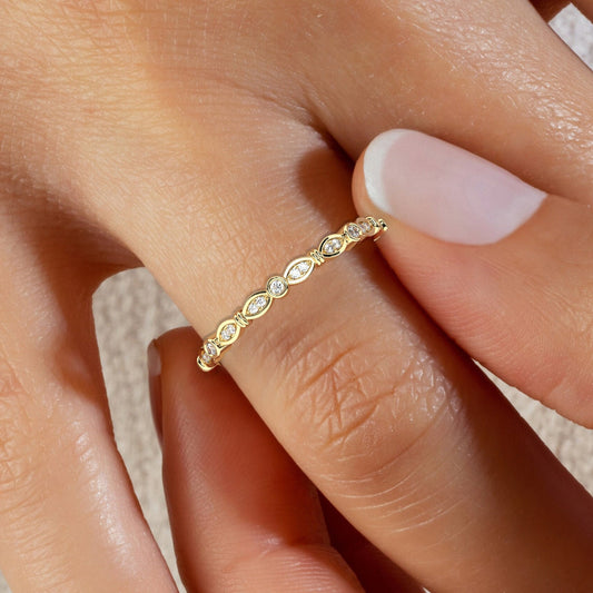 Floating Diamond Eternity Band