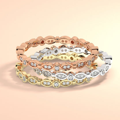 Floating Diamond Eternity Band