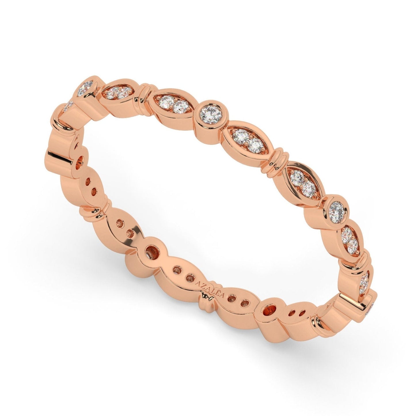 Floating Diamond Eternity Band