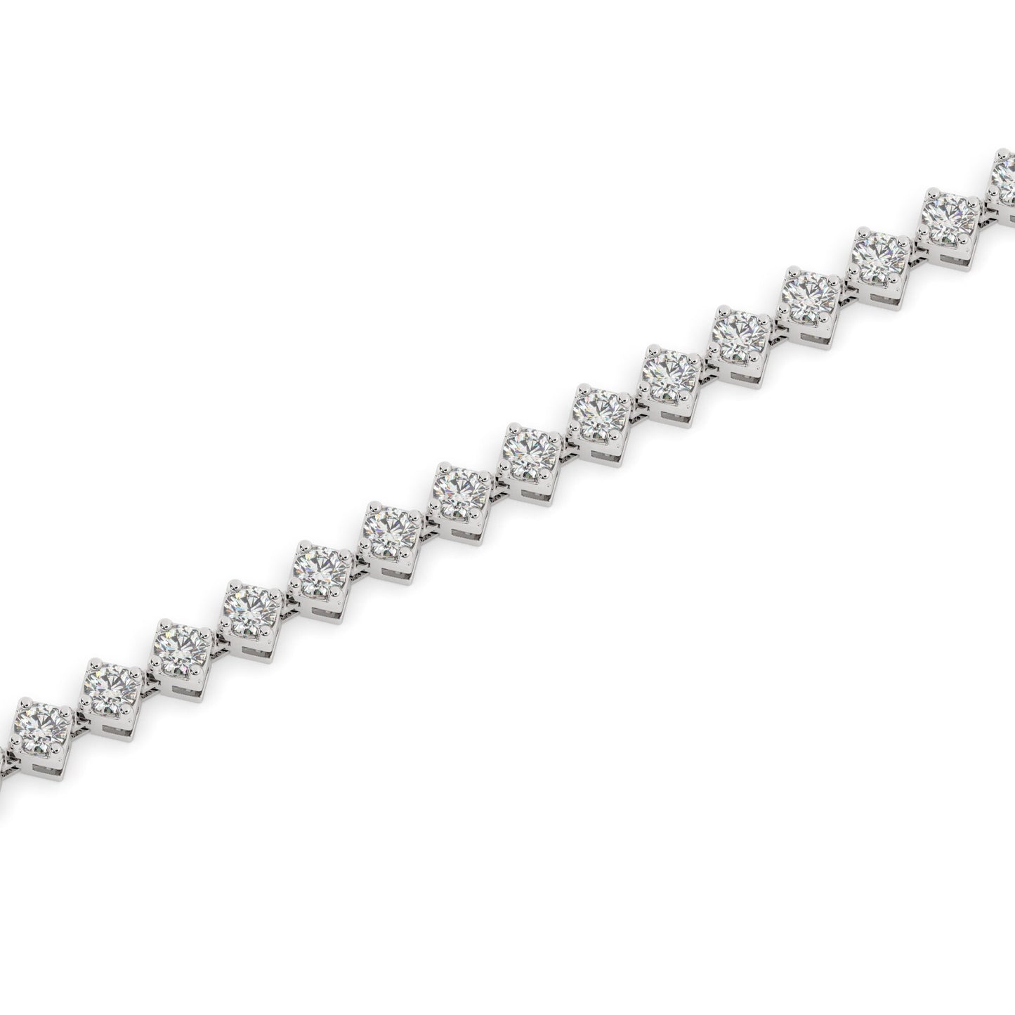 14k Gold and Diamond Tennis Bracelet / 14k Classic Diamond Bracelet / Birthday Gift / Anniversary Gift