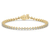14k Gold and Diamond Tennis Bracelet / 14k Classic Diamond Bracelet / Birthday Gift / Anniversary Gift