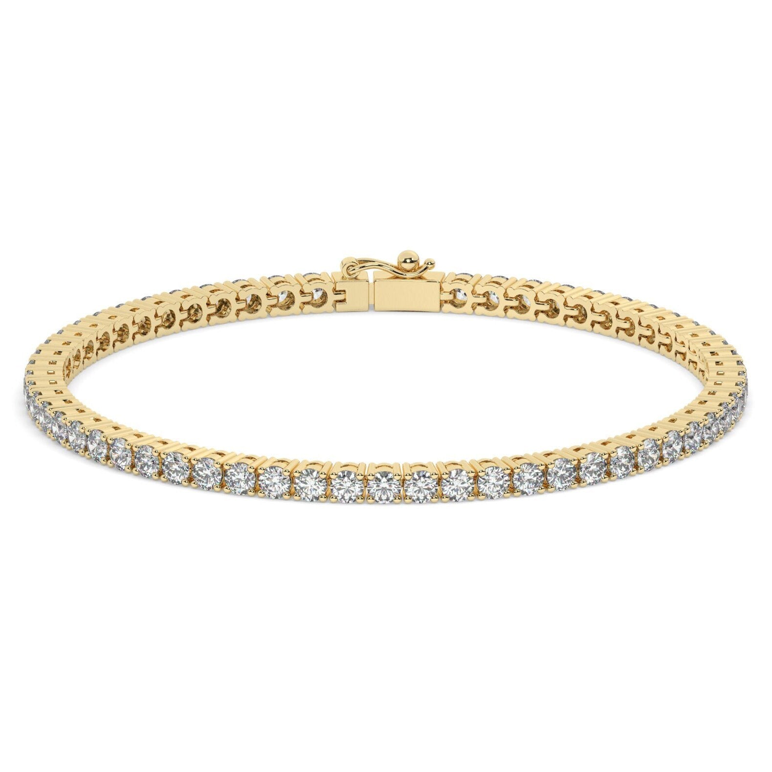 1 - 4 CT Diamond Tennis Bracelet / 14k Classic 4 Prong Diamond Bracelet / Linear Diamond Tennis Bracelet / Birthday Gift / Holiday Gift