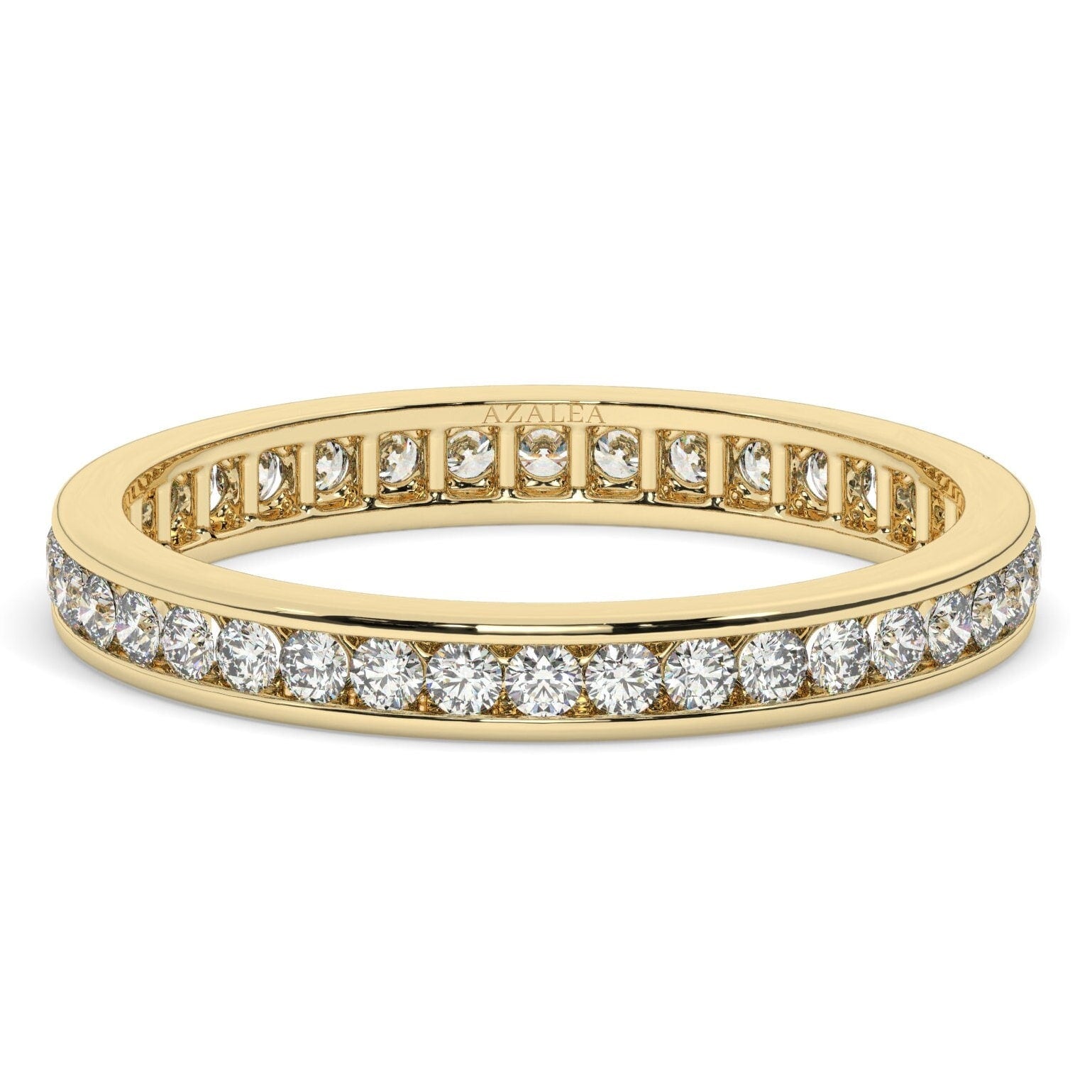 0.50 - 1.5 CT Channel Set Eternity Band / 14k Gold Channel Set Full Eternity Diamond Wedding Ring / Diamond Anniversary Ring / Wedding Gift