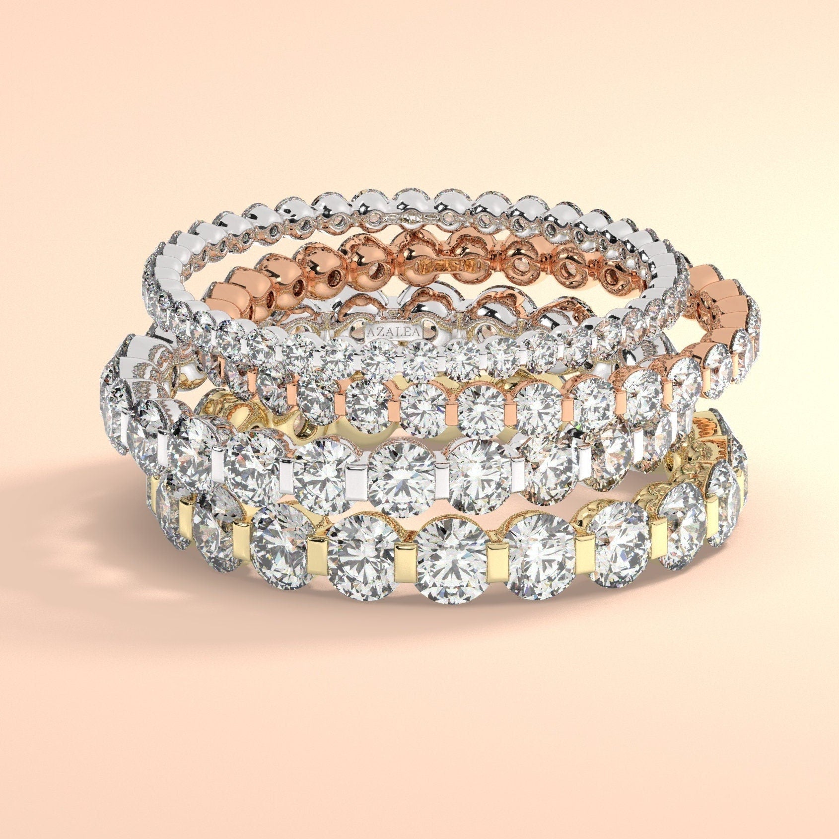 Diamond Wedding Band / 14k Gold Floating Diamond Wedding Ring / Diamond Anniversary Ring / Wedding Gift