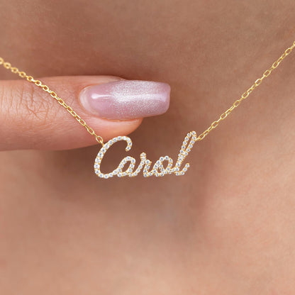 Diamond Name Necklace