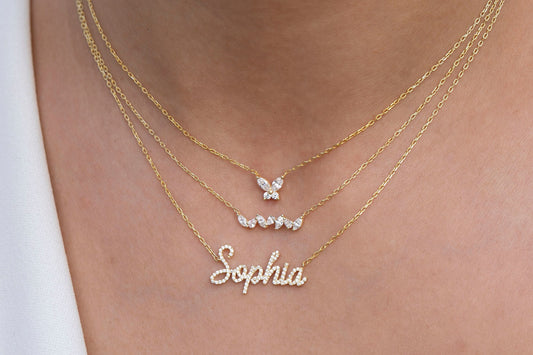Diamond Name Necklace