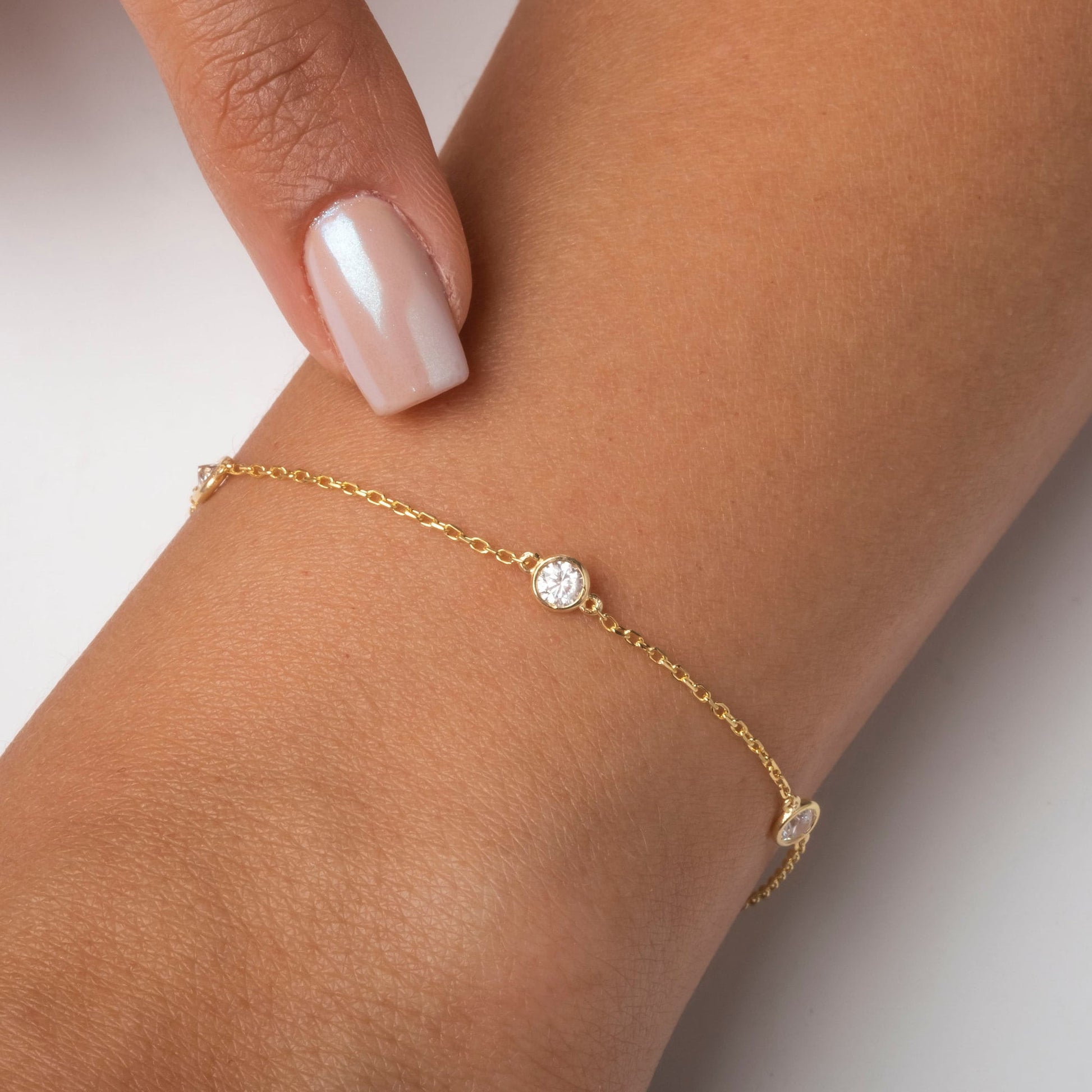 Diamond By the Yard Station Bracelet