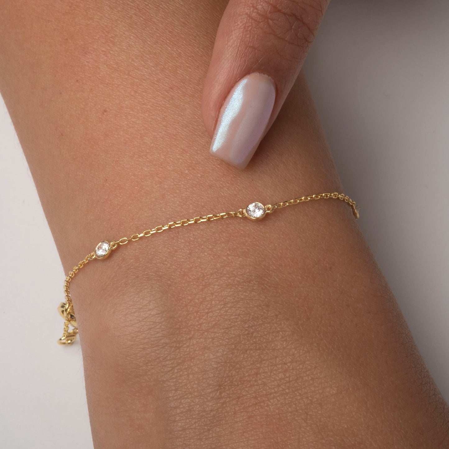 Diamond By the Yard Station Bracelet