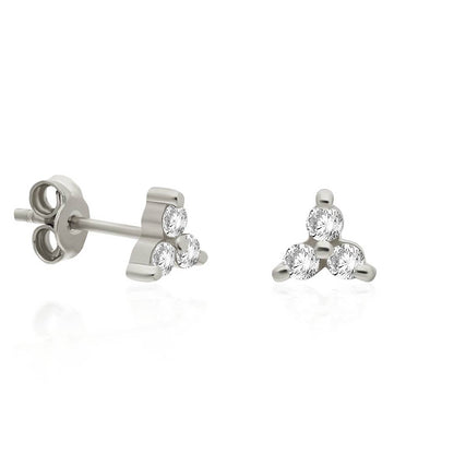 Dainty Trila Diamond Studs Earrings