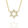 Diamond Star Of David Necklace