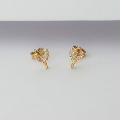 Diamond Wishbone Studs