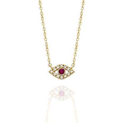 Diamond Evil Eye Necklace