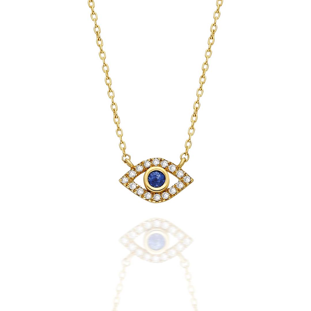 Diamond Evil Eye Necklace