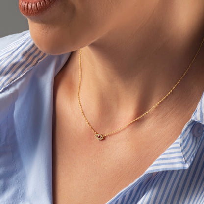 Diamond Evil Eye Necklace