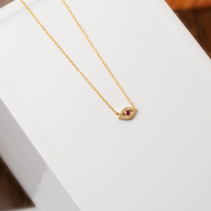 Diamond Evil Eye Necklace