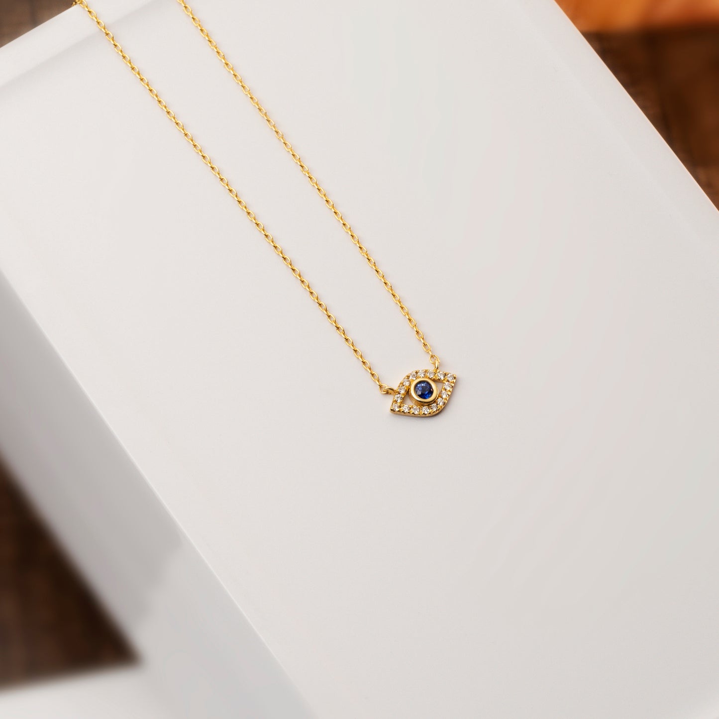 Diamond Evil Eye Necklace