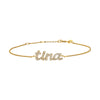 Tina Personalized Diamond Name Bracelet