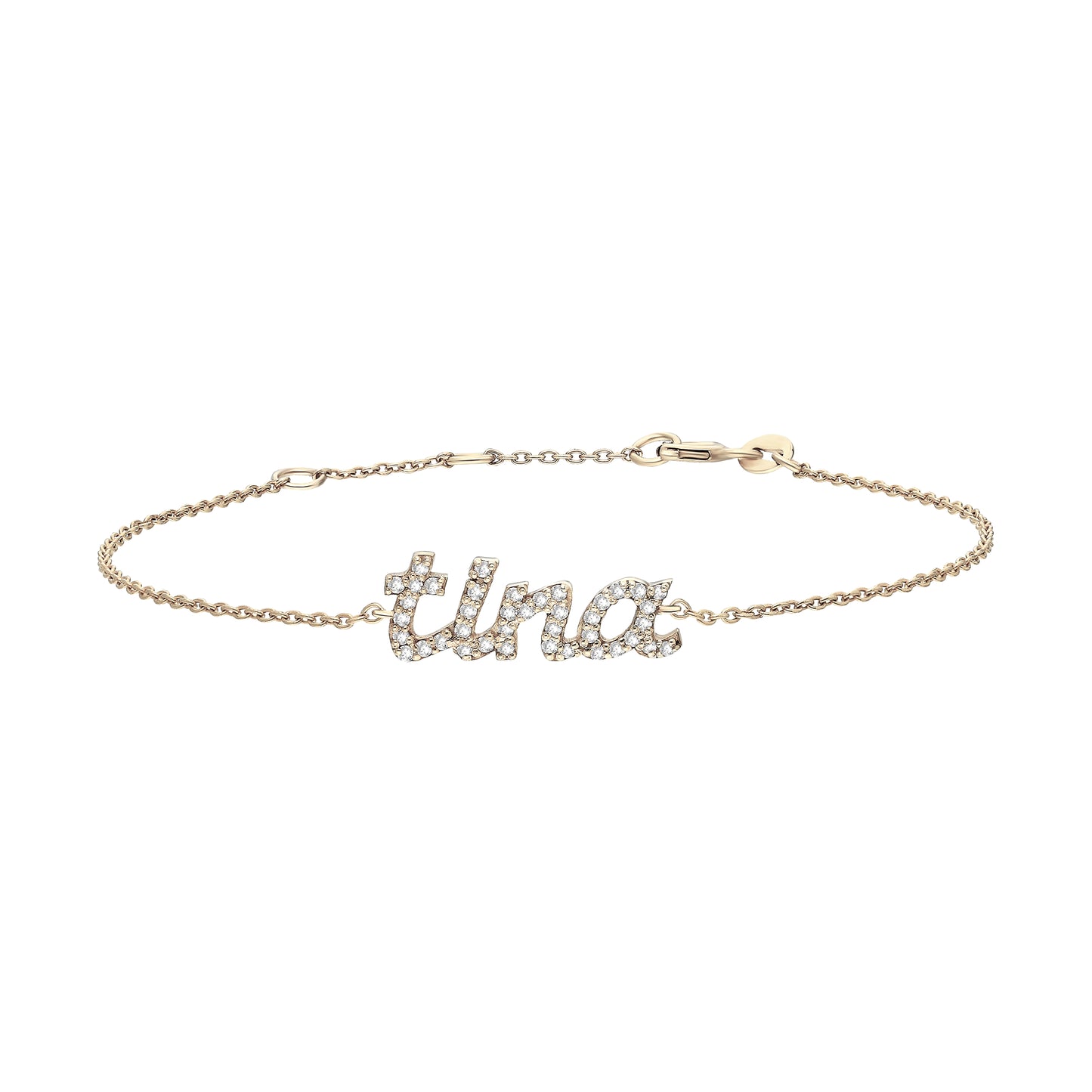 Tina Personalized Diamond Name Bracelet