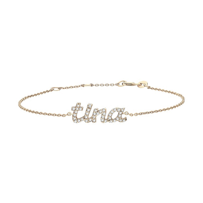 Tina Personalized Diamond Name Bracelet