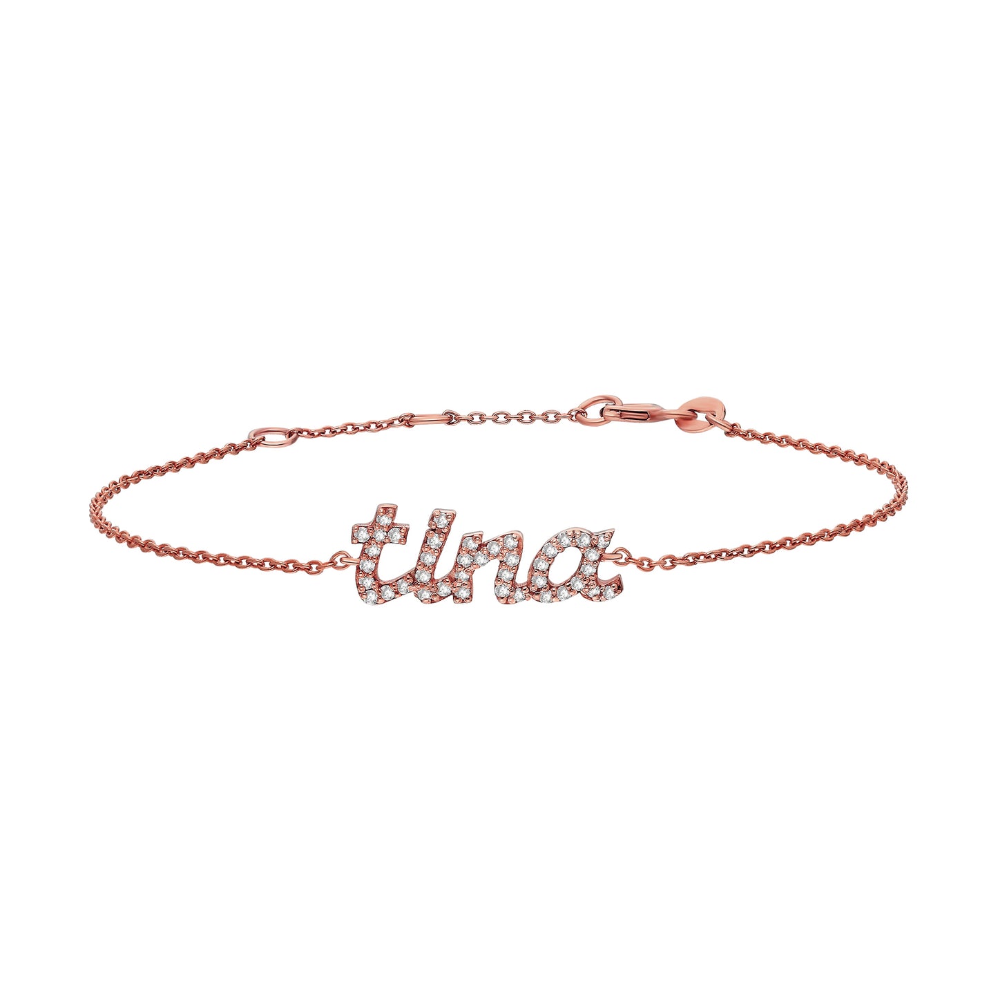 Tina Personalized Diamond Name Bracelet