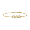 Pave Disc Diamond Name Bracelet