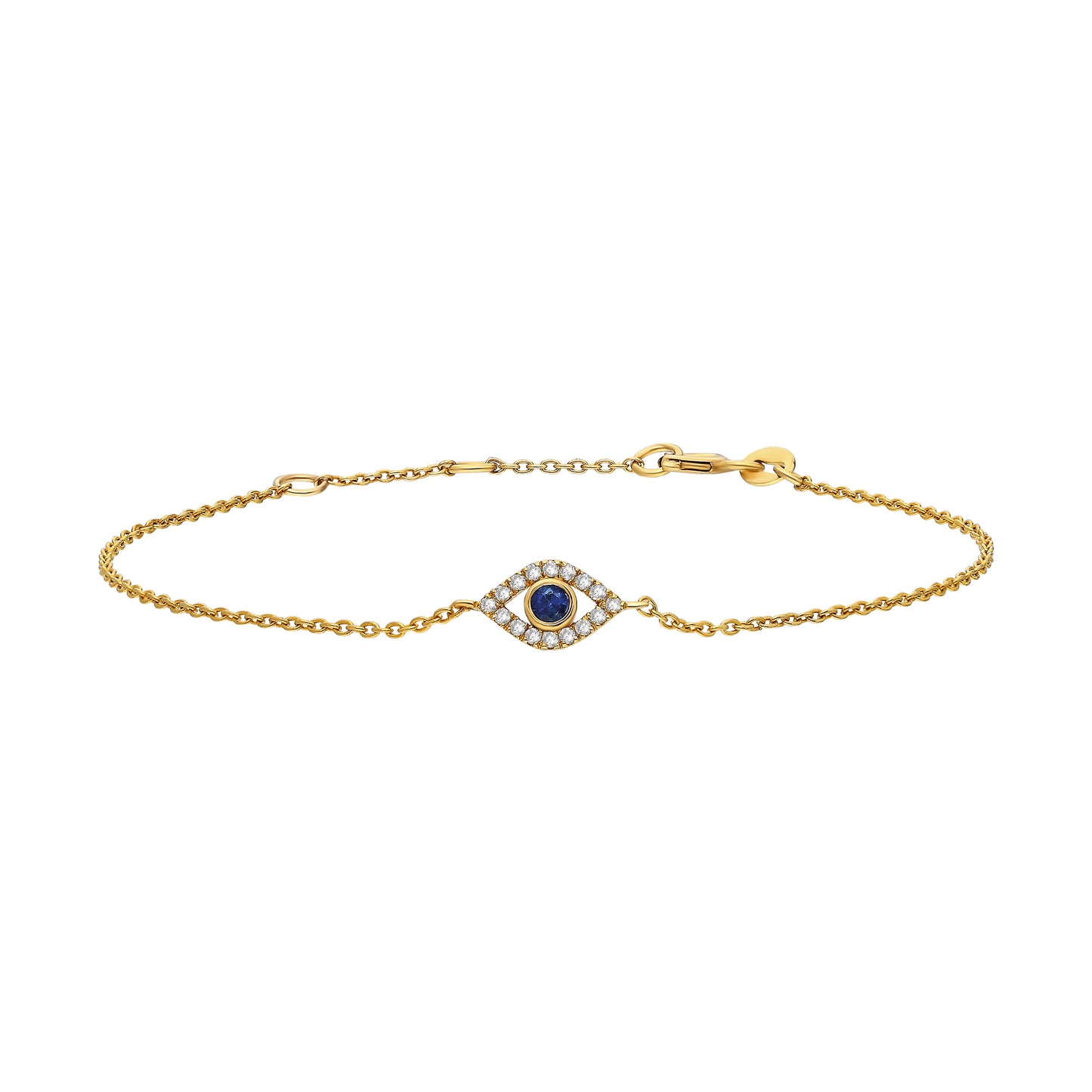 Sapphire Evil Eye Diamond Bracelet